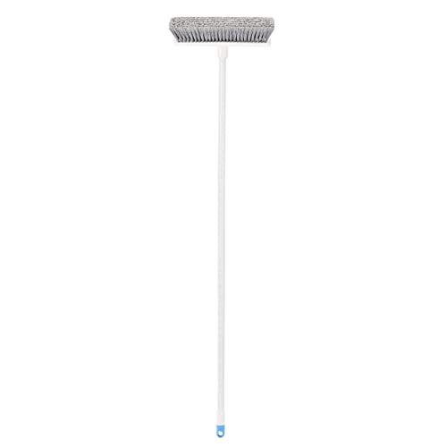 Amazon Basics Angled Push Broom – Blue & White