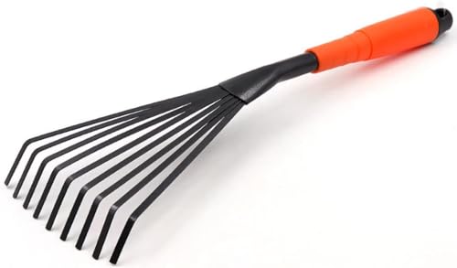 Multi-Purpose Garden Hand Rake with Ergonomic Grip