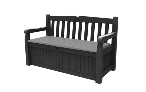 Keter Eden 265L Outdoor Storage Bench – Graphite