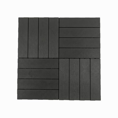 Panana Composite Decking Tiles 30x30cm Anthracite