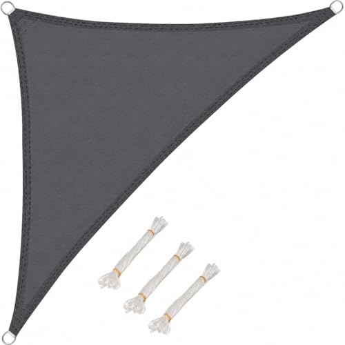 WOLTU Sun Shade Sail 2.5x2.5x3.5m Grey Right Angle