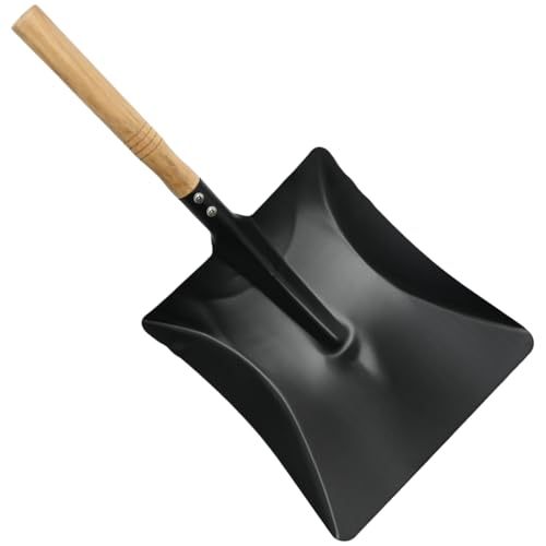 Armo Heavy Duty Metal Hand Shovel with Wooden Handle