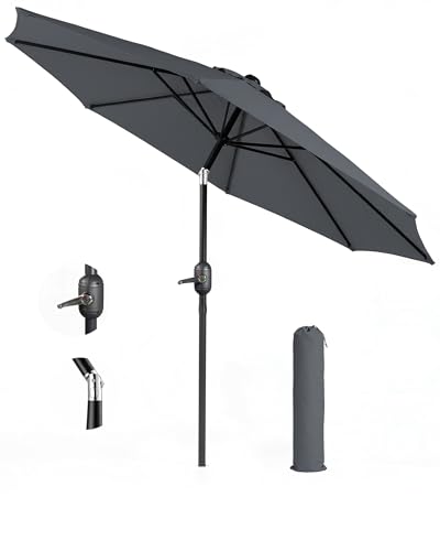 KEPLIN 2.7m Tilting Garden Parasol with Crank