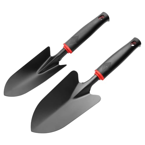 msymsyu Carbon Steel Garden Trowel Set (2 Pcs)