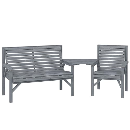 Outsunny 3-Piece Wooden Garden Furniture Set