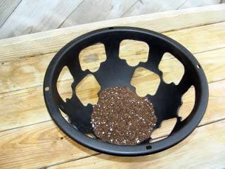 Trendi® Easy Filling Hanging Baskets/Planters Black 15"/ Indoor Outdoor Garden Porch Decoration With Chain 46cm (set of 4)