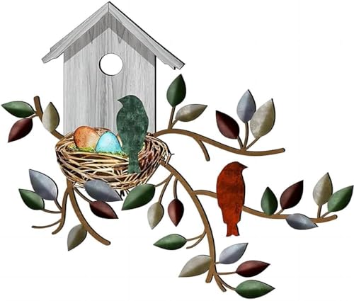 Metal Bird Wall Art for Indoor & Outdoor Use