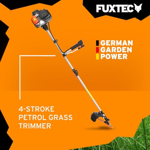 FUXTEC Petrol Strimmer, Grass Trimmer & Brush Cutter – 31cc 4-Stroke Air-Cooled Engine, 1HP, with Carrying Strap – Lightweight & Efficient – FX-4MS131