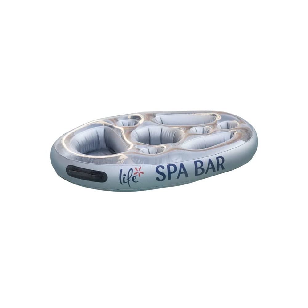 Official 'Perfect Pools' Spa Bar Inflatable Hot Tub Side Tray for Drinks and Snacks - Perfect for Pool Parties!
