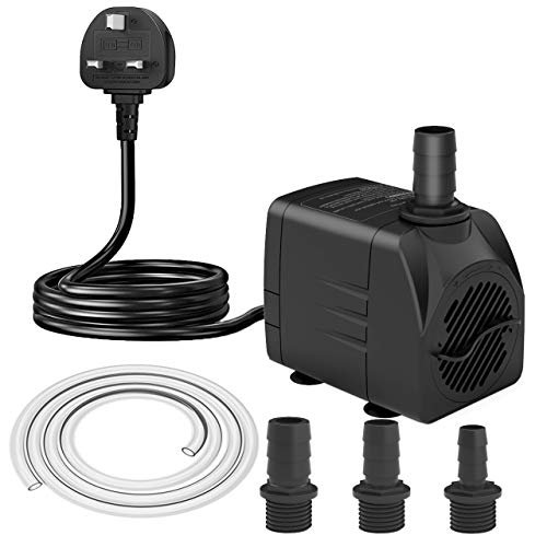 Knifel 1500L/H Submersible Pump 25W with Dry Protection