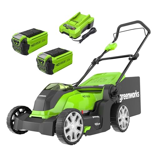 Greenworks 40V Cordless Lawnmower 41cm – Twin Battery