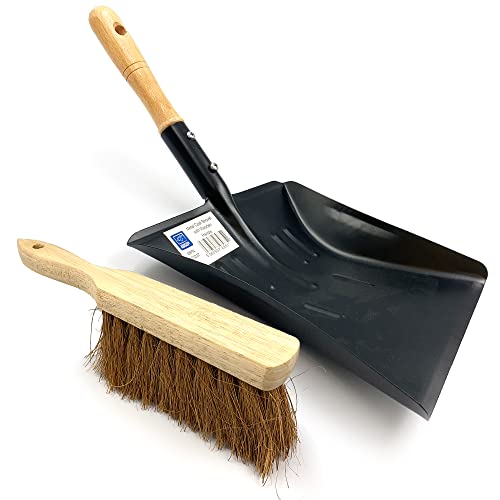 Metal Coal Shovel and Brush Set – 9-Inch