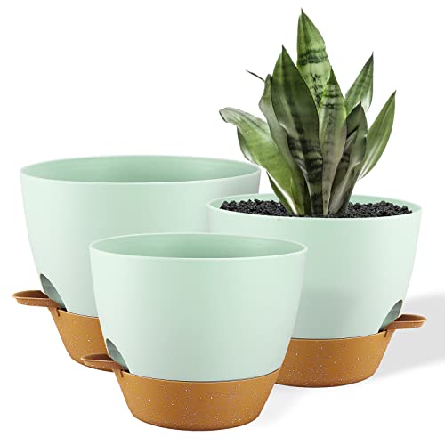 FORAGIFT Self-Watering Plant Pots 25/23/20cm 3 Pack