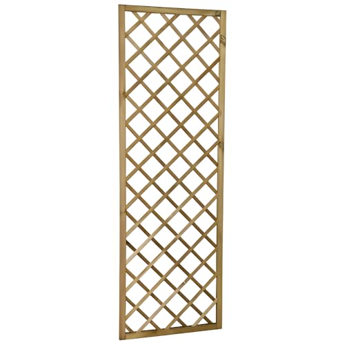 Wooden Diamond Lattice Trellis Panel 6ft x 2ft