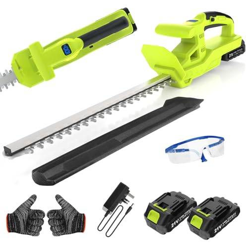 VOERJIA 21V Cordless Hedge Trimmer 50cm Blade