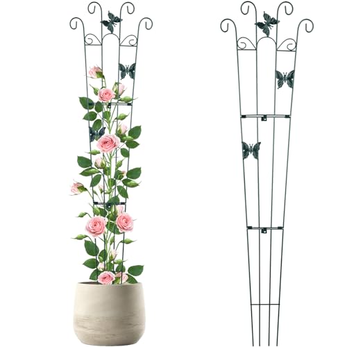 NiHome Foldable Metal Garden Trellis 113x30cm