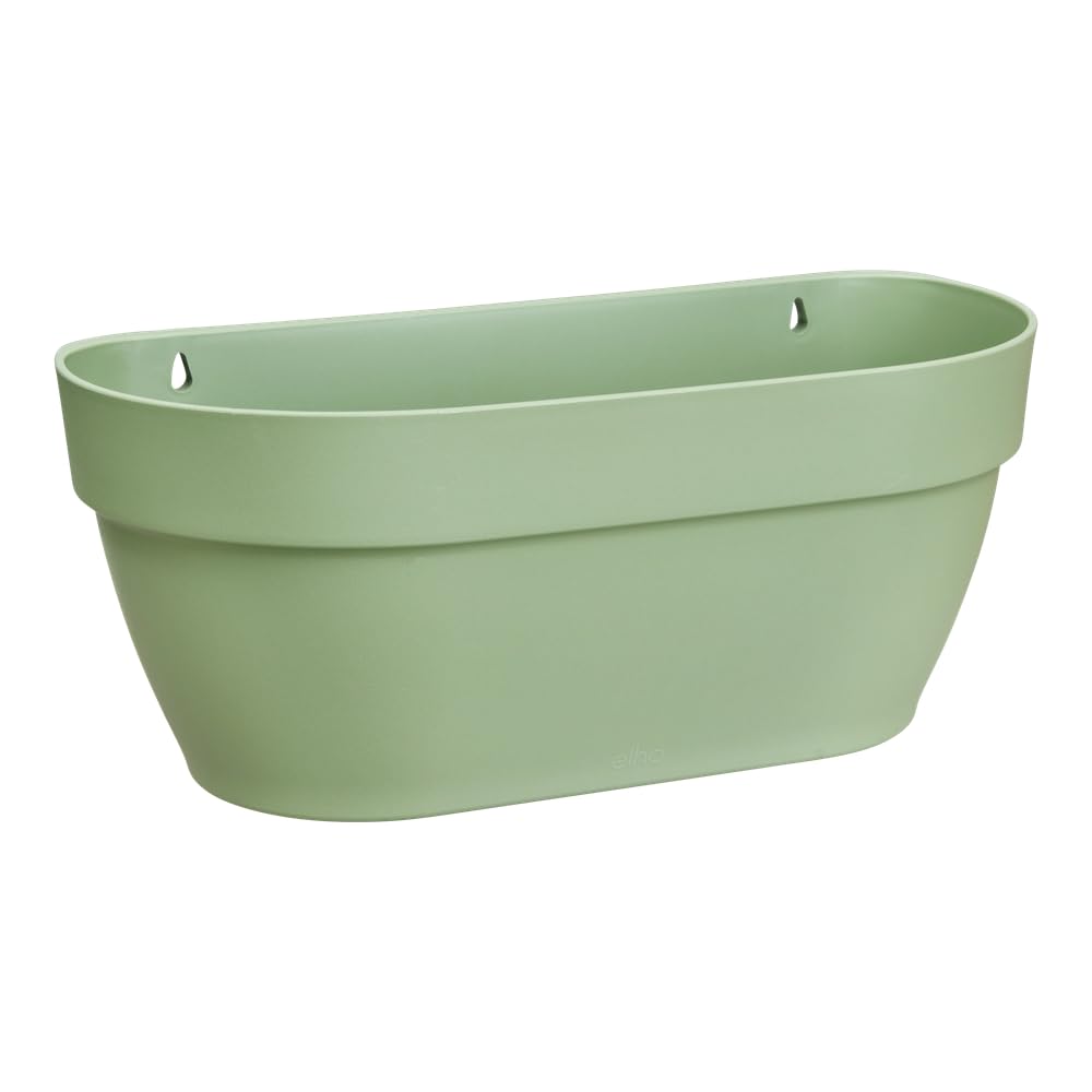 elho Vibia Campana Wall Basket 35 - Planter for Balcony & Outdoor - Ø 35.0 x H 14.8 cm - Green/Pistachio Green