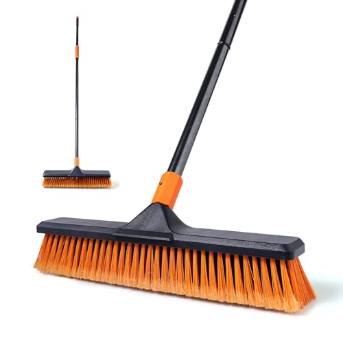 CLEANHOME Heavy Duty Garden Yard Broom 17.7in