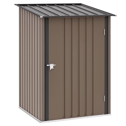 Outsunny 3.3x3.4ft Lean-To Metal Garden Shed