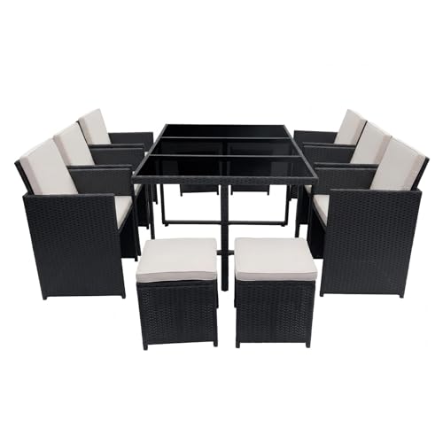 Panana 10 Seater Rattan Garden Dining Set