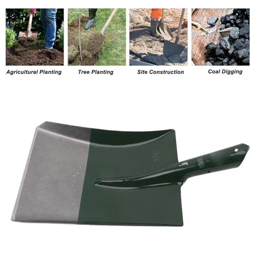 16.73 X 9.45in Snow Shovel Square Head Point Digging Shovel Manganese Steel,Compatible With Handles With a Diameter Of 35mm for Camping Beaches Gardens Snow Parks Digging Planting