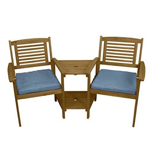 Acacia Wood Jack & Jill Garden Bench Bistro Set