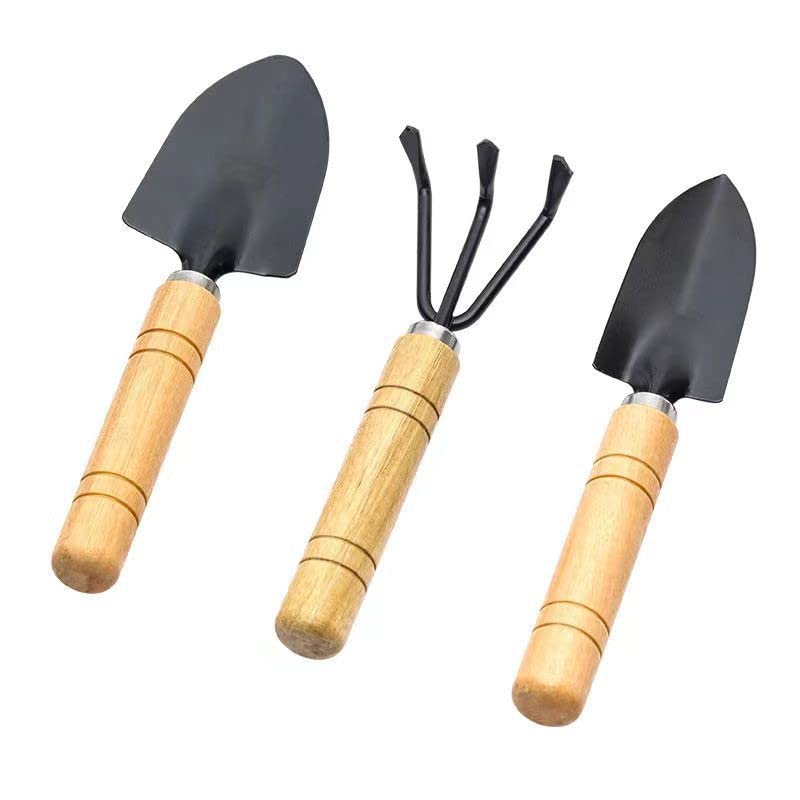 Mini Garden Tool Set 3 Pcs Hand Planting Tools Small Shovel/Rake/Spade Succulent Tools for Gardening Life Kids Indoor Small Plants Mini Medium Plant Tool Succulent Kit