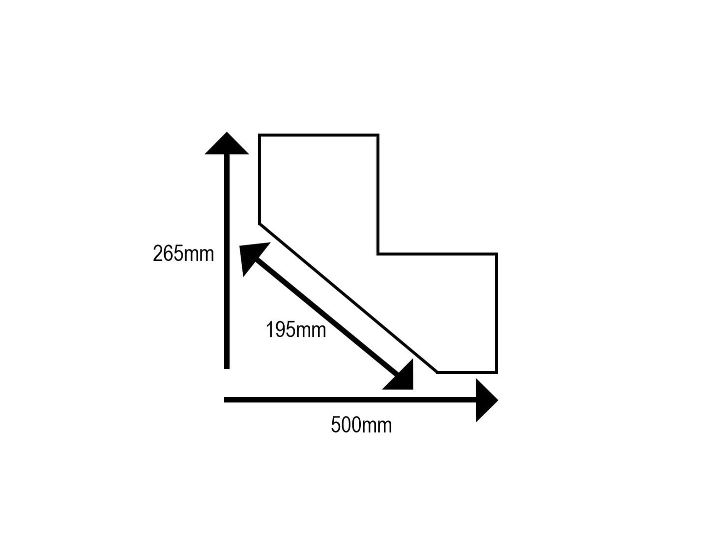 Arbor Garden Solutions decking step stringer kit, raised garden stairs (2 steps, 90cm width, rustic brown finish)