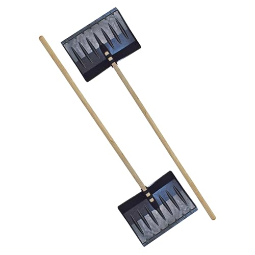 Long Handled Wooden Snow Shovel for Driveways