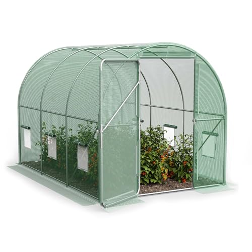 VonHaus 2x3m Walk-In Polytunnel Greenhouse