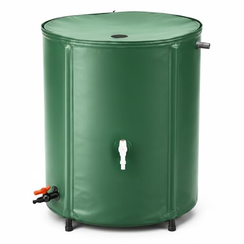 Thorkok 250L Collapsible Rain Water Butt with Tap & Filter