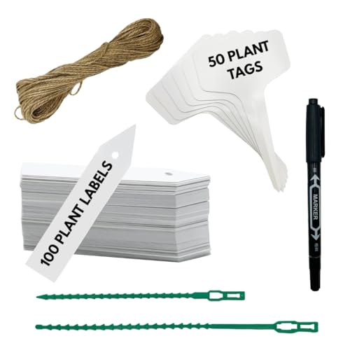 WhimzyCove Garden Plant Ties & Labels Kit