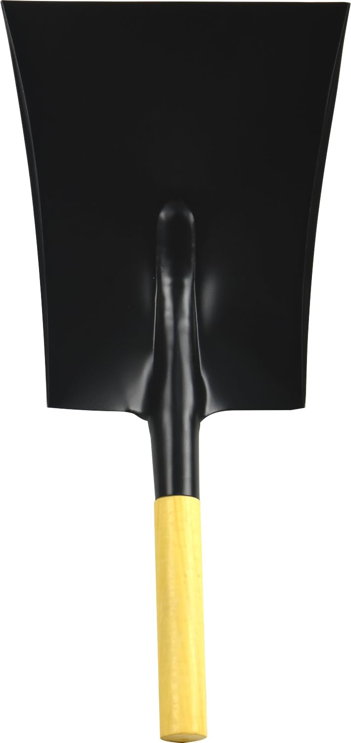 Small Galvanised Thin Steel Coal Garden Hand Shovel 22 x 47cm
