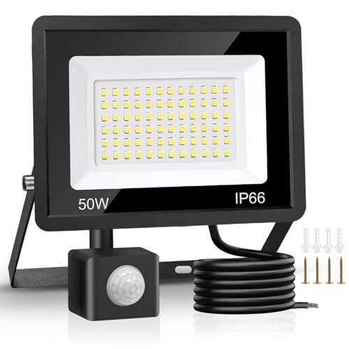 Jsdoin 50W PIR Security Floodlight 4500lm