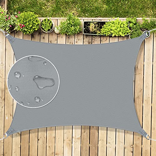 Mokani 3x3m Grey Rectangle Sun Shade Sail