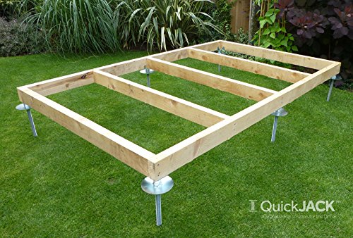 SHED BASE SYSTEM- QUICK JACK FOR SOFT SURFACES- SUITABLE FOR - 10 FT X 8 FT - GARDEN SHED- KIT3