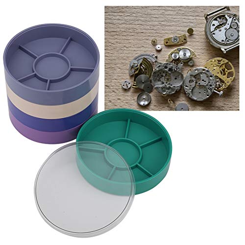 YUYTE 5-Layer Watch Parts Storage Box (Round)