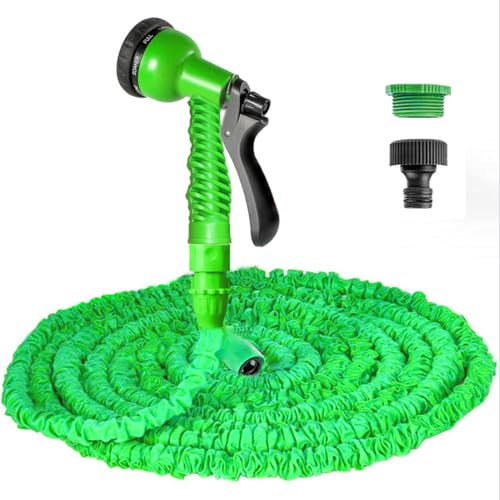 VENQI 25ft Expandable Garden Hose with Spray Nozzle