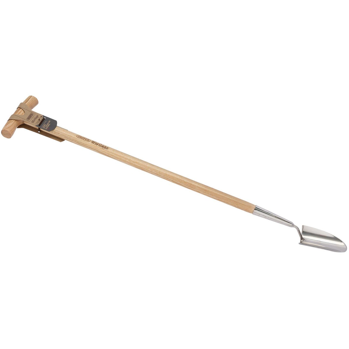 Draper Heritage 99032 Stainless Steel Trowel With Ash Long Handle, Brown