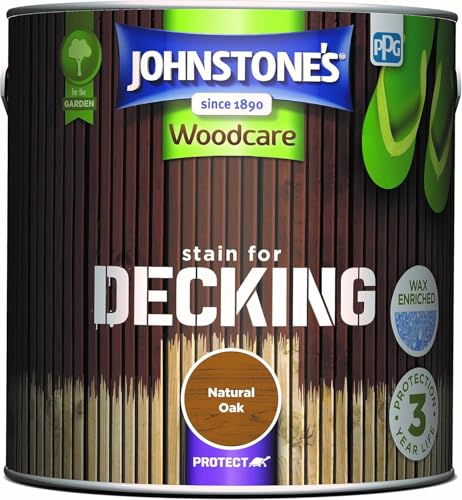 Johnstone's Woodcare Decking Stain Natural Oak 2.5L