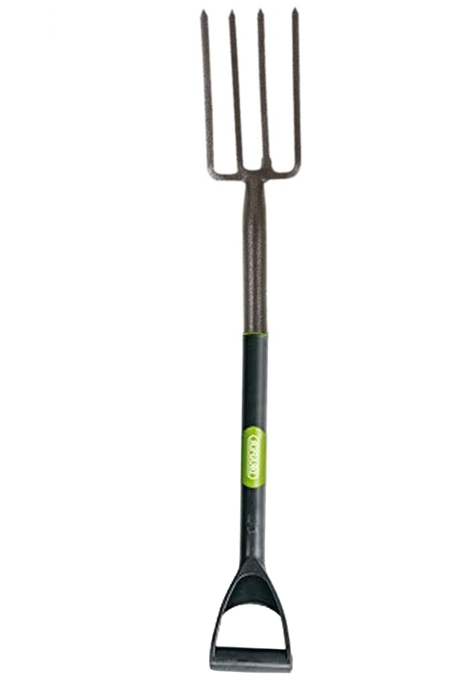 tradefirst Garden Fork Heavy Duty For Digging with D-Grip Plastic Handle, Solid Carbon Steel Garden Hand Fork, Garden Tools, Digging, Mucking Out Fork
