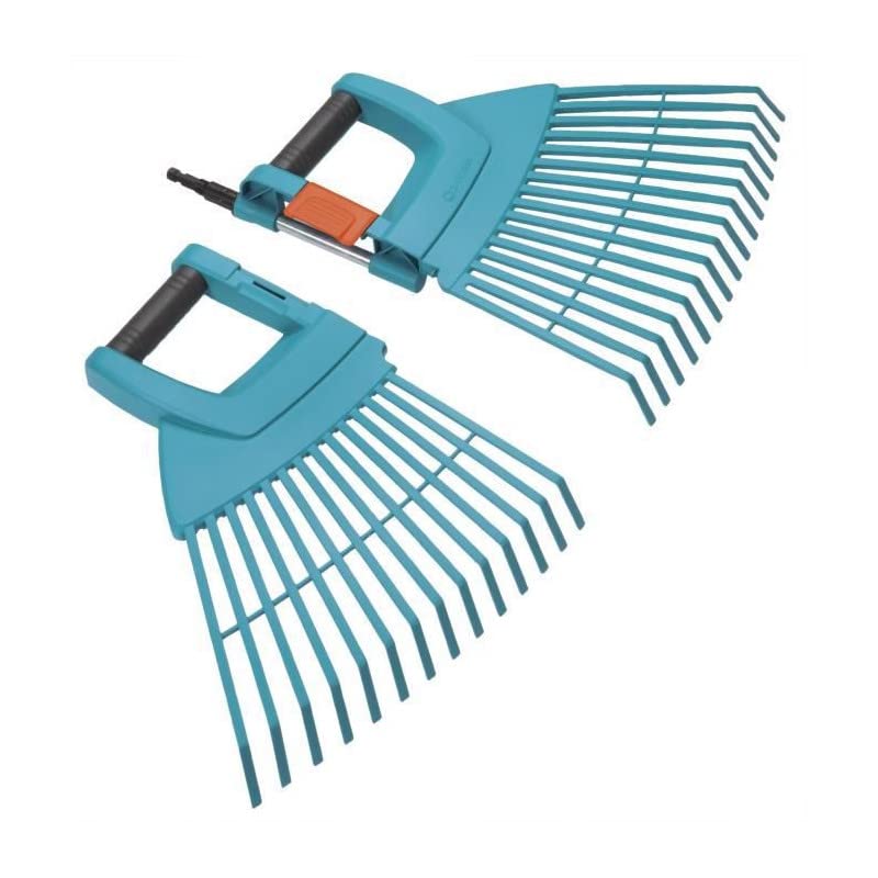 GARDENA Combisystem plastic Sweep XXL vario: The extra wide garden rake for raking leaves and garden waste, working width 77 cm, suitable for all cs-stems (3107-20)