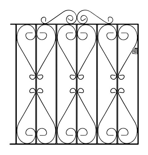 Regent Scroll Metal Garden Gate – 914mm Galvanised