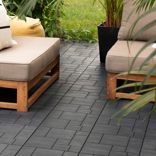 Composite Interlocking Decking Tiles 30x30cm (10 Pack)