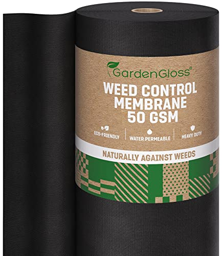 GardenGloss 50m² Weed Control Membrane 50gsm
