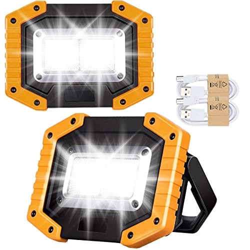 Edasion 30W Rechargeable LED Flood Work Light 2 Pack