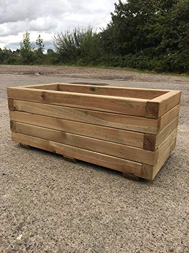 Simply Wood Tanalised Pressure Treated Trough Planter – LARGE