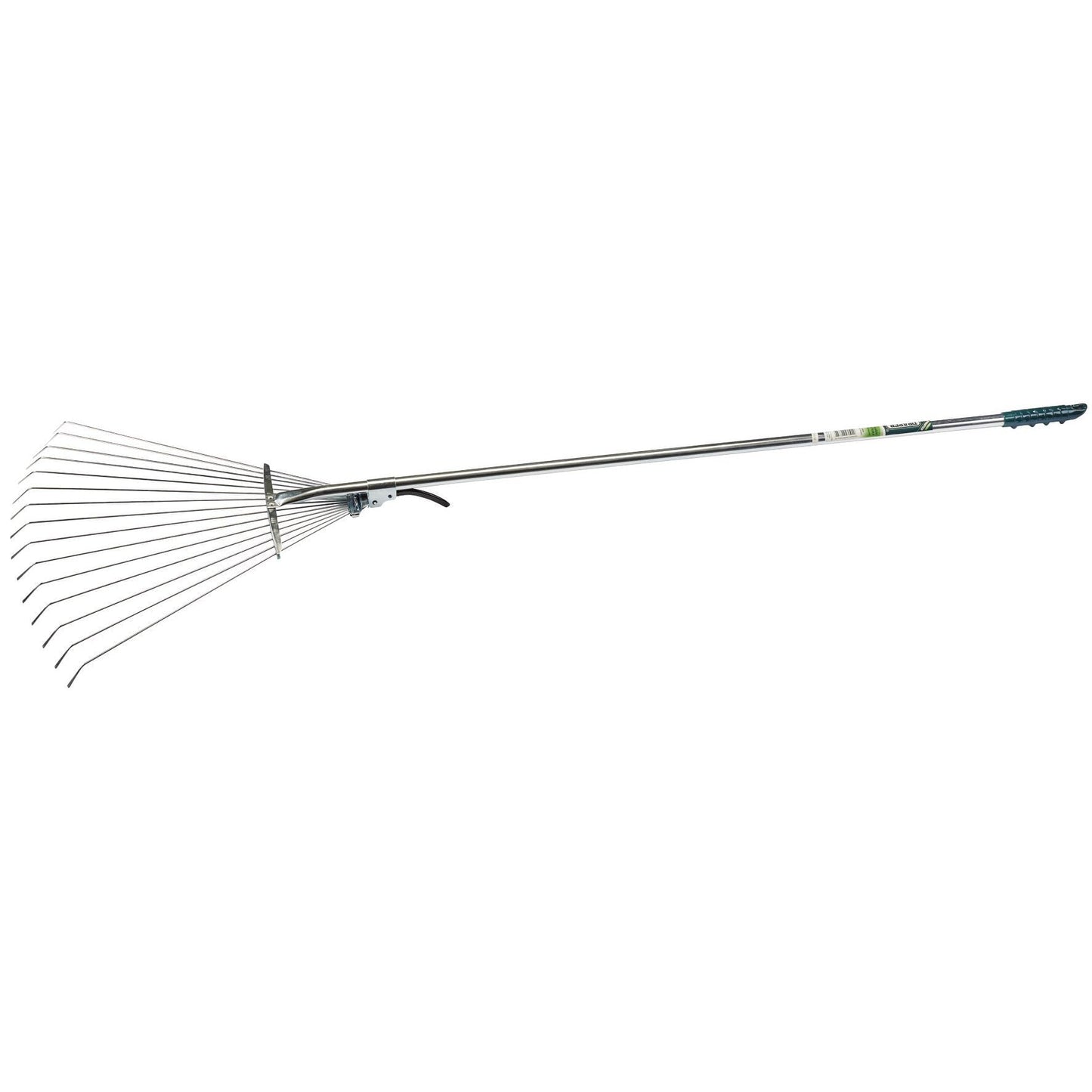 Draper 570mm Adjustable Garden Rake | Outdoor Leaf Gardening Hand Tool | Heavy Duty Tubular Steel Handle | Lawn Leveling Grass Rake | 21862