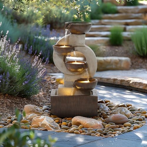 Charles Bentley 4 Tier LED Water Feature