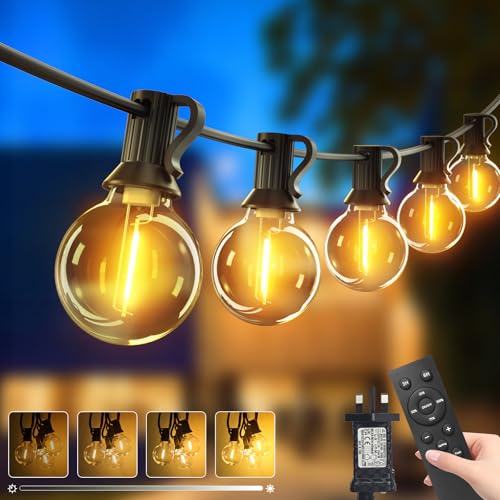 BTFarm 30M Outdoor Festoon Lights with Remote